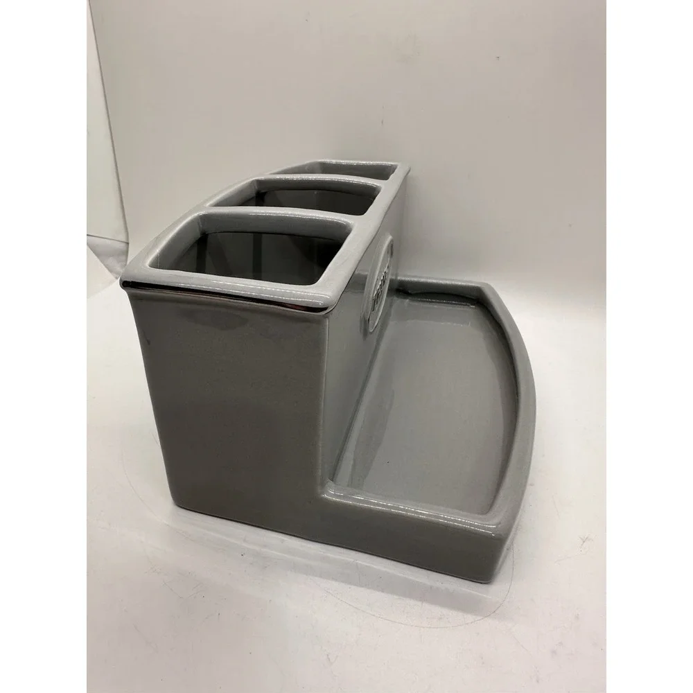 Hotel Vendome Spa Collection Gray Organizer Tray THINGS Ceramic